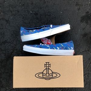 NWT Vans Authentic x Vivienne Westwood (Thunderbolt) Royal Blue/True White
